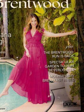 AQUA Fuchsia Pink Pleated Ruffle Maxi Dress – Size Small